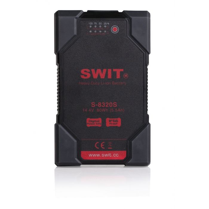 Swit S-8320S 80Wh akumulator V-lock upadkoodporny wodoodporny superpłaski Sony Wizjer Info